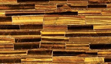 Semi Precious Tigers Eye Gold